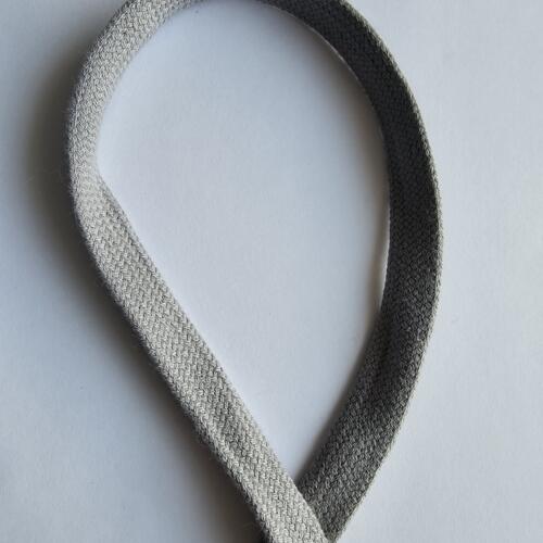 Flachkordel 17mm grau